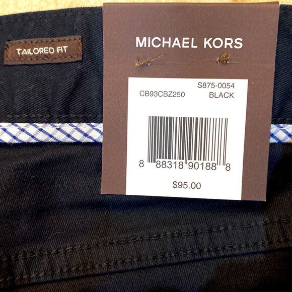 Michael kors black tailored fit 97% cotton 3% elastaine length length 34 - Picture 4 of 7